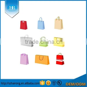 Wholesale Diretct Factory Price Colored Paper Bag With Different Handle Types thumbnail-1