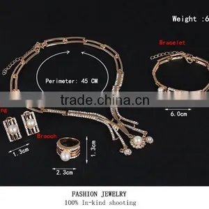 DRJ0521 New Design Gold Jewelry Costume Jewelry Set Gold Filled Jewelry Set thumbnail-4