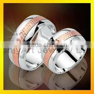 Fashion Jewelry Stainless Steel Custom Rings Wedding Couple Rings thumbnail-1