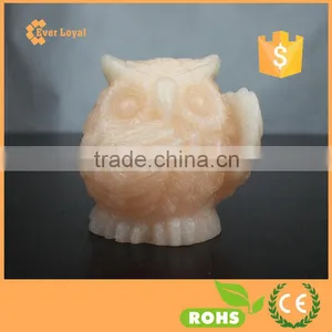 Owl Animal Shaped Lights Automaic Multi-color Changing LED Candle Realistic Wax thumbnail-4