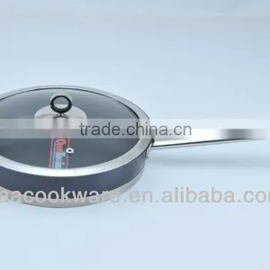 Professional Stainless Steel Frypan With Transparent High-temperature Painting Non-stick Inside for Wholesale thumbnail-3