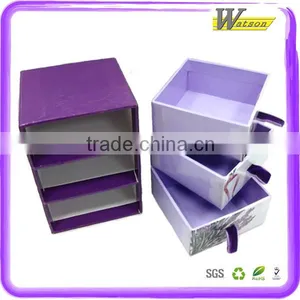Multifunction 3-tiers Drawer Carboard Custom Printed Gift Box With Ribbon thumbnail-4