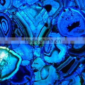 Blue Rough Brazilian Agate Composite Stone Slab thumbnail-2