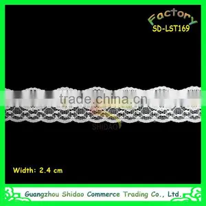 Wholesale Top Sale Lace Trim Nylon and Spandex Guipure Lace Trim thumbnail-1