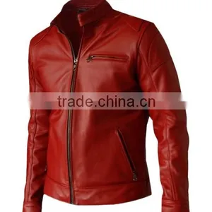 Mature Style Custom Pockets Man Fashion Leather Jacket thumbnail-2