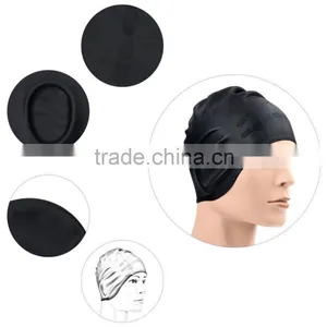 Waterproof Silicone Swim Cap With Ear Pouches for Men ,Women and Adults thumbnail-2