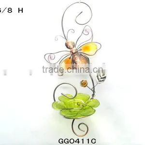 Glass Bird Feeder Tree Hanger Tray Bird Feeders thumbnail-4
