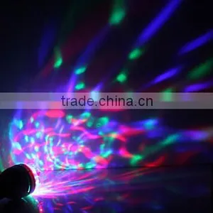 Party Disco DJ Bar Decoration E27 B22 RGB Crystal Ball Stage Lights Led Rotating Lamp Bulb thumbnail-2