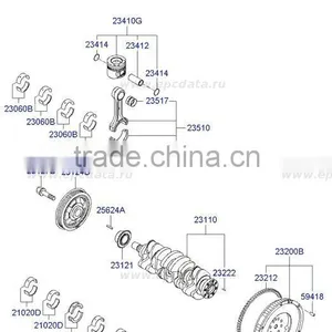 Crankshaft Assy Set 1.5 CRDI D4FA for Engine Diesel From Mobis Manufacture thumbnail-2