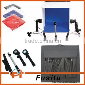 Photo Studio Light Kit,Photo Studio Cube Tent Lighting Kit Softbox Soft Box Tripod 4 Backdrops thumbnail-1