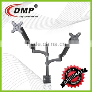 GS352D-V Gas Spring Dual Monitor Arm VESA100x100 Articulating Table Mount thumbnail-1