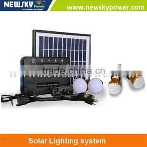 High Quality Portable Small Mini Solar Lighting System Solar Home Lighting Kit Home Solar Lighting System thumbnail-1