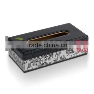 Custom Printed Tissue Box With Leather Cover thumbnail-3