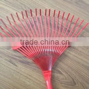 22 Teeth Wooden Handle Painting Steel Garden Rake thumbnail-4