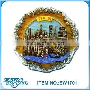 Polyresin Map Handpainting Tourist Souvenir Plates thumbnail-1