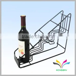 Supermarket Supply Metal Flooring Raw Material Cherry Wine Rack for Drink Bottle thumbnail-3