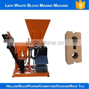 Wante Machinery Small Size WT1-25 Interlocking Brick Making Machine, Block Making Machine thumbnail-1