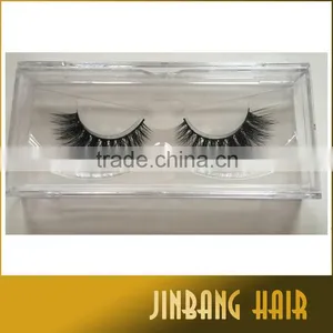 2016 New Premium 3D Mink Eyelash Extensions 100% Siberian Mink Fur Eyelash With Private Label Custom Packaging thumbnail-4
