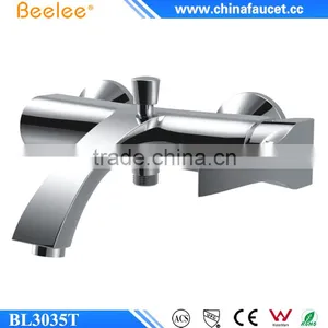 Beelee BL3035T Brass Material Bath Tap Single Handle Wall Mounted Bath Shower Faucet thumbnail-1
