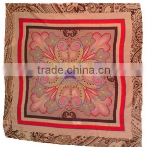 Silk Scarf Panuelos de Seda Foulards With Beautiful Pattern thumbnail-1
