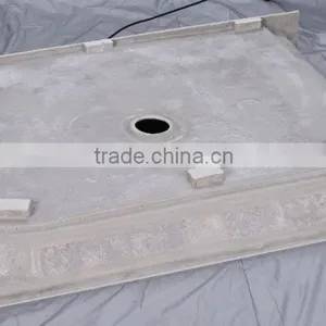 North America AUS Market UPC/cUPC Certified Tile Flange Shower Base, Portable Shower Tray, 3 Side Aclove Tile Flange Shower Base thumbnail-2