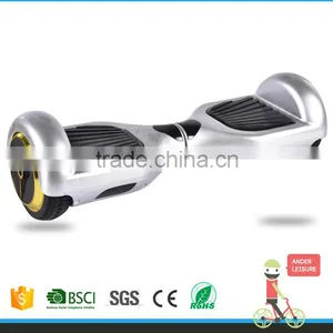 2015 New Design 2 Wheels Smart Electric Self Balance Standing Scooter With Roof Skateboard Silver Colour thumbnail-1
