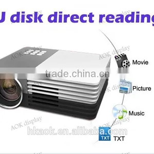 GM50 New Arrival Portable Multimedia Projector Mini Video Projector Home Theater HDMI VGA AV SD LED Projector Cube Projector thumbnail-2
