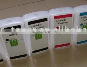 Refillable Ink Cartridge 72BK/BK/BK/C/Y/M for hp dj 1100 Printer thumbnail-1