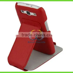 Red Flip Case Leather for Samsung Galaxy s3 thumbnail-1