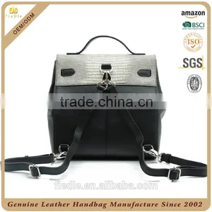 CSS728D001 Fashion Special Natural Lizard Grain Genuine Cow Leather Large Backpacks for Ladies thumbnail-5