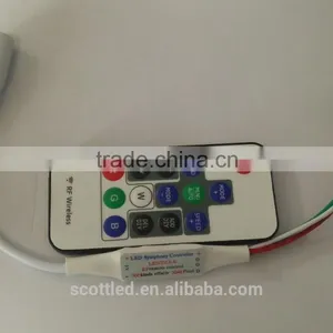 2048pixels Controlled LED2813-X Mini RF Wireless WS2811//WS2812B/TM1804/TM1809/INK1003 Dream Color Controller thumbnail-2