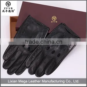 2016 Hot Sale New Stlye Men Driving Leather Gloves thumbnail-1