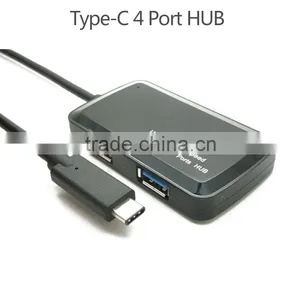 Super Thin Usb Type c Hub Usb 3.1 Type C to 4-port Usb 3.0 Hub Port With Power Switch thumbnail-2