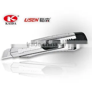 6 PCS Auto Loading 18mm Snap Off Blade Aluminium Alloy Utility Cutter thumbnail-1