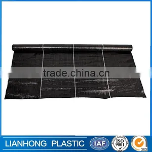 Heavy Duty Anti-weed Fabric Membrane, China Anti-UV Plastic Woven Geotextile Weed Barrier , Weed Control Membrane 2mx50m thumbnail-1