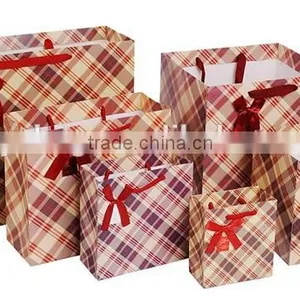 Elegance Style England Check Pattern Paper Bag thumbnail-2