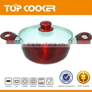 Metallic Paint Forged Non-stick Aluminum Sauce Pot thumbnail-1