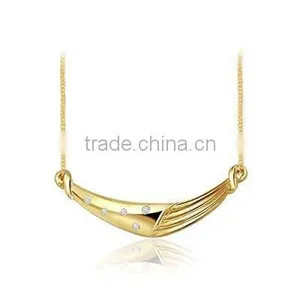 Diamond Stud Necklace, Diamond Jewelry in White & Yellow Gold, Gold Diamond Jewelry thumbnail-1
