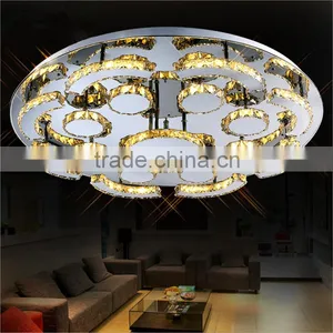 59W 230V LED Ceiling Lamp Modern SMD5730 Luxury Crystal Ceiling Lights thumbnail-1