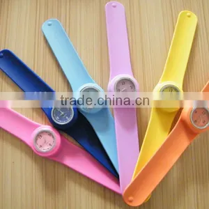 Fashion Rainbow Silicone Slap Sport Quartz Watch For Gifts With Size Customized thumbnail-6