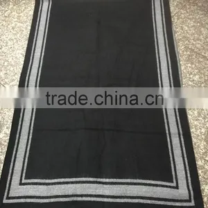 Stock Item Simple Style Black and White Scarf Square Printing Scarf thumbnail-1
