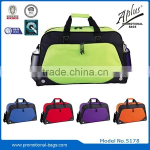 Polyester Sling Duffel Bag With Bottle Pocket Zipper Pocket thumbnail-1
