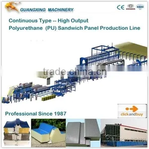 Polyurethane EPS Insulated Wall Sandwich Panel Making Machine thumbnail-1