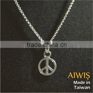 Sterling Silver Peace Necklac Delicacy Customized Design thumbnail-4