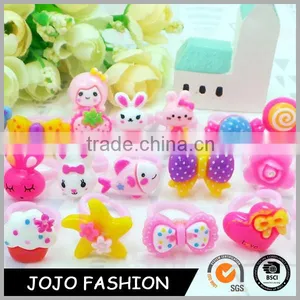Cute Babies Wear Many Types Plastic Rings for Girls thumbnail-1