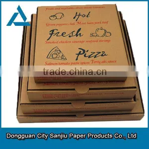 Customized Printing Large and Small Size Stock Pizza Box Pizza Delivery Box thumbnail-1