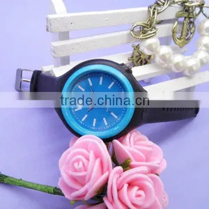 2013 Custom Made Waterproof Silicone Promotional Slim Watch for Ladies thumbnail-1
