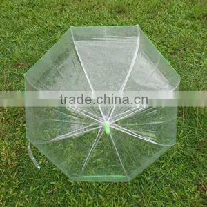 China Suppliers Produced Hot Sale Online Shop China Chinese Imports Wholsale Transparent Umbrella With Color Handle thumbnail-2