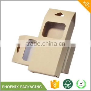 Customized Brown Kraft Paper Box With Window thumbnail-2
