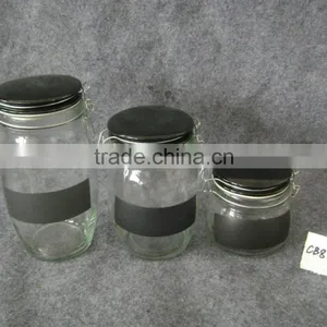 Airtight Glass Candy Jars With Glass Lid thumbnail-2
